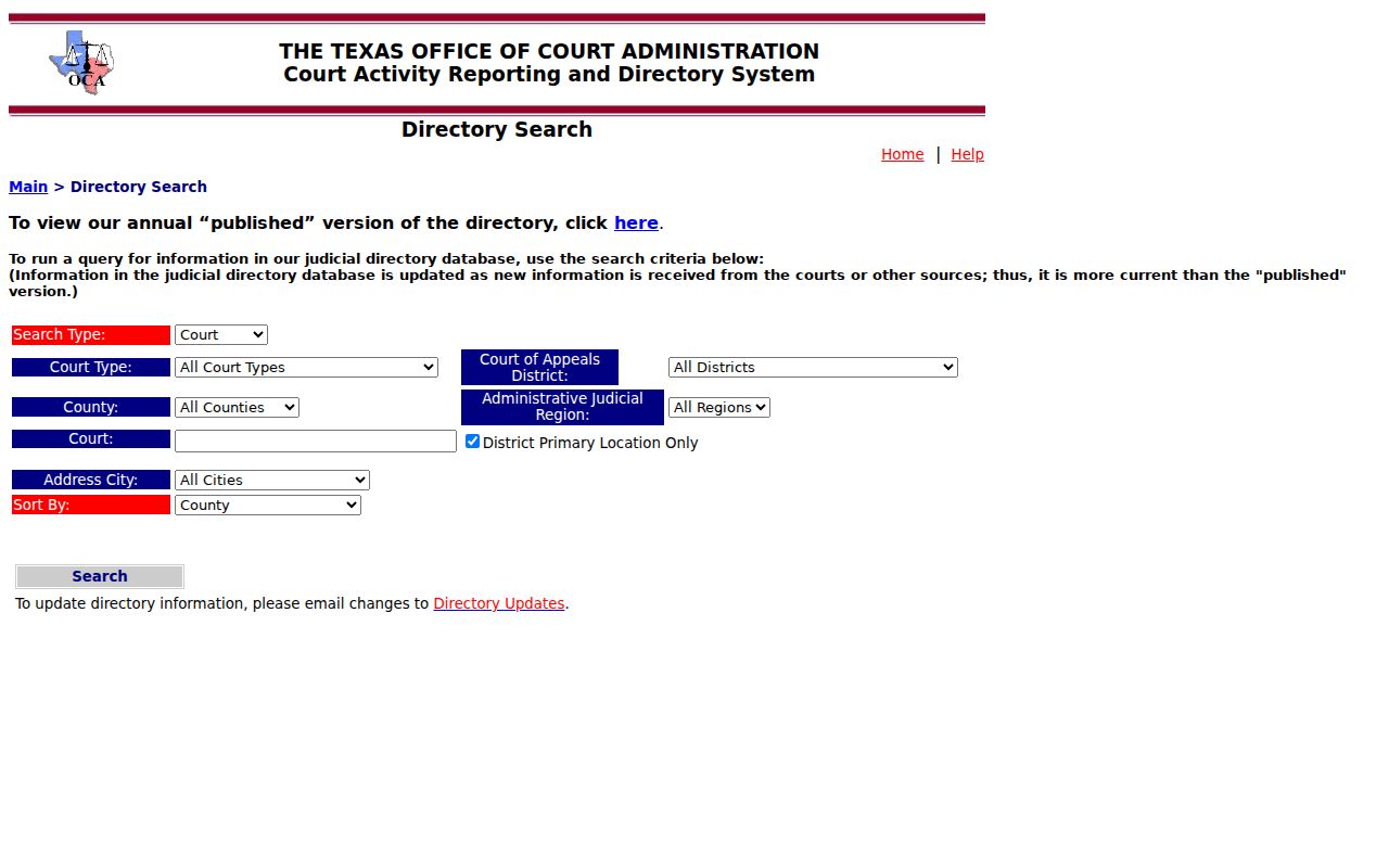 Hardeman County warrant search: Texas court directory search fields