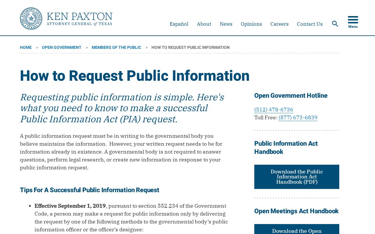 Hardeman County warrant records: Texas Attorney General public-information request instructions
